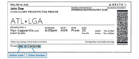 delta airlines baggage receipt